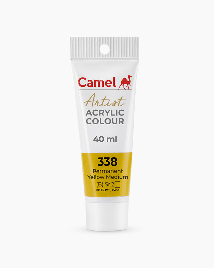 Camel Artist Acrylic Colours Permanent Yellow Medium